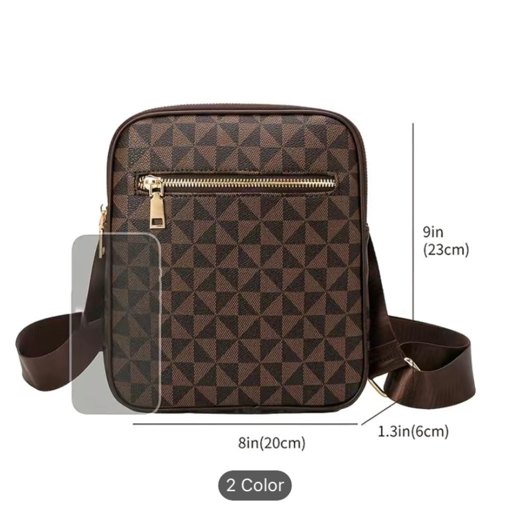 Vintage Geometric crossbody bag,Retro Shoulder phone Bag